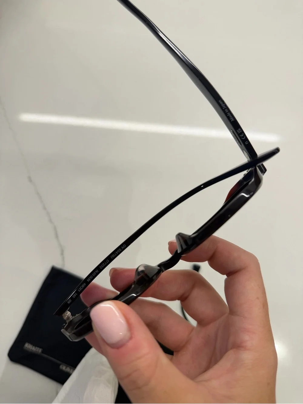 Oliver Peoples Dark Brown Frame Sunglasses with Green Lenses